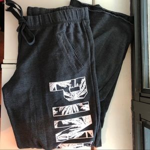 🌴PINK dark grey sweat pants 🌴